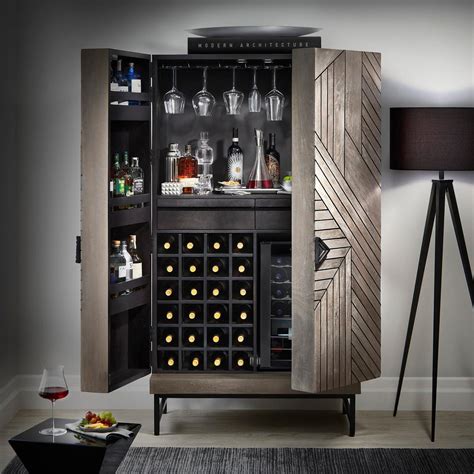 steel bar cabinet|bar cabinets with wine refrigerator.